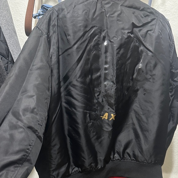 Armani Exchange Classic Red Bomber Jacket - Picture 8 of 9